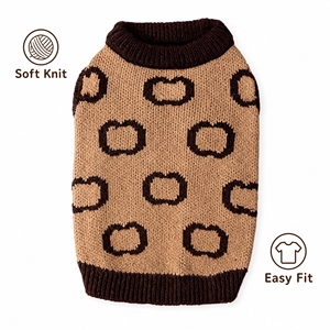 Pull en tricot doux et chaud pour animaux de compagnie, vêtements pour chiens GG <span class=keywords><strong>Jacquard</strong></span> pour petites races - Product Image 6