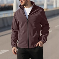 Veste thermique polaire unie décontractée pour homme, best-seller transfrontalier, 100 % polyester, pour sports d'extérieur automne-hiver