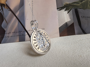 Collier pendentif homme bijoux religieux de haute qualité en argent sterling 925 Saint <span class=keywords><strong>Christopher</strong></span> - Product Image 4