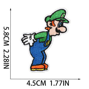 แผ่นปะรีดลายการ์ตูนอนิเมะปักลายน่ารักใหม่สำหรับรีดติดตัวละครซูเปอร์มาริโอสำหรับเสื้อผ้า - Product Image 5
