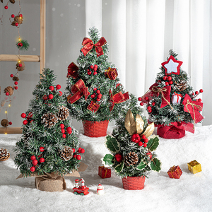 Petit <span class=keywords><strong>sapin</strong></span> <span class=keywords><strong>de</strong></span> Noël, mini décorations <span class=keywords><strong>de</strong></span> bureau pour la maison - Product Image 2
