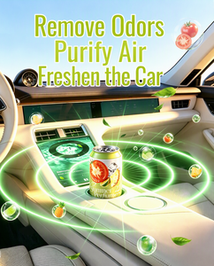 Carmate Frisse Ananas Sinaasappel Citroen Roos Jasmijn Druif Natuurlijke Geur Alcoholvrij Metaal Solide Duurzame Auto Luchtverfrisser - Product Image 6