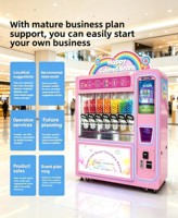 Distributeur automatique de bonbons JOYDD 7 voies, couleurs variées, écran tactile multi-paiements, pour centre commercial, cinéma, aire de jeux pour enfants