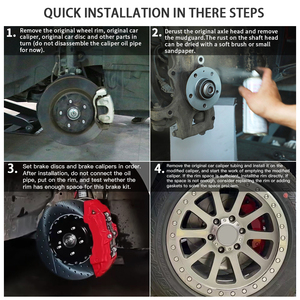 Sistema de Frenos Automotrices de Alta Calidad 18Z, Juego de Calibradores de Frenos de 6 Pistones, Kit de Frenos Grandes para Mercedes Benz W177 W176 W203 W204 W205 - Product Image 6