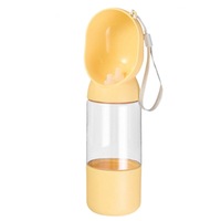 Bouteille d'eau portable et distributeur d'eau pour chien, style sport, toutes saisons, en PP, deux-en-un, pour l'alimentation des animaux de compagnie