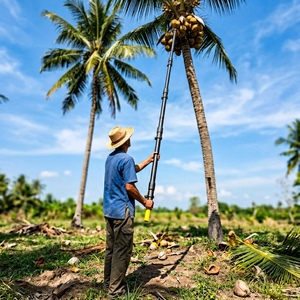 Palo telescópico para palmeras con abrazaderas para tubos telescópicos / Fabricante <span class=keywords><strong>de</strong></span> palos telescópicos para control <span class=keywords><strong>de</strong></span> animales - Product Image 4