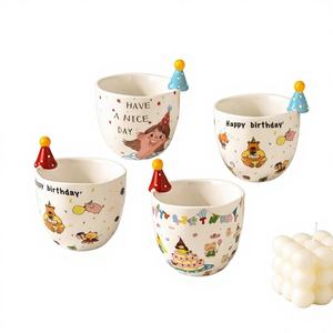 Taza de Cerámica <span class=keywords><strong>Kawaii</strong></span>, Linda y Ecológica, con Diseño Creativo de Dibujos Animados, para <span class=keywords><strong>Café</strong></span>, Té, Recuerdo para Bodas y Cumpleaños - Product Image 1