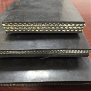 EP200 6mm 10mm 12mm kalınlığı yüksek kalite dayanıklı iyi trough çimento sanayi için kauçuk düz konveyör bant - Product Image 3