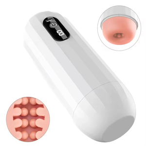 8 Frequency Automatic Male Massager Cup Real Sound Voice USB Rechargeable Vibrating Personal Care Device Hand-Free Wellness Tool - Product Image 2