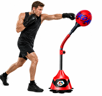 Ballon de boxe réglable sur pied avec base à ventouse et ressort pour entraînement de réflexe, idéal pour enfants et adultes, parfait pour la remise en forme à domicile – Fournisseur direct usine