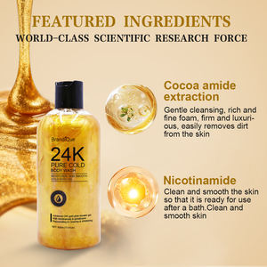 <span class=keywords><strong>Gel</strong></span> Douche Mousse Marque Blanche au Collagène, Anti-Âge, Exfoliant, Illuminateur de Peau, <span class=keywords><strong>Gel</strong></span> Douche Bio à l'Or 24 carats - Product Image 3