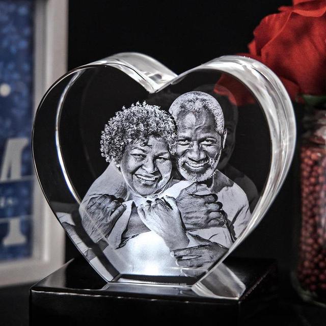 Personalized Customized 3d Laser Engraving Blank Crystal Cube Photo Frame