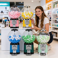 Idée d'entreprise Distributeur automatique de bonbons/gommes de haute qualité avec paiement par pièces Distributeur automatique de jouets en capsule à vendre