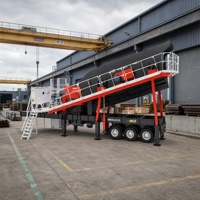 Installation de criblage d'agrégats portable 395 TPH pour l'exploitation de centrales de concassage d'agrégats dans les carrières et sur les sites de travaux d'agrégats