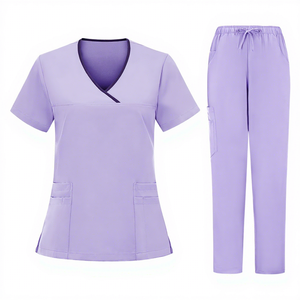 Uniforme de enfermera transfronterizo para niños, para uso médico hospitalario y oral, unisex, para detección de agujas, de poliéster dobby de secado rápido - Product Image 2