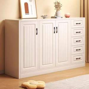 Meuble à chaussures avec tiroirs et portes, grande capacité de rangement pour entrée, usage domestique, type rectangulaire sur pied - Product Image 3