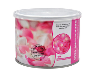 Bikini de marca privada para hombres y mujeres, de 400g depilatoria cera suave, cera corporal, colofonia, latas de cera suave para logotipo OEM - Product Image 4