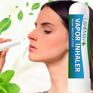Inalatore nasale aromaterapia Private Label, rimedio naturale a base di erbe con oli essenziali di raffreddamento per aumentare il respiro - Product Image 1