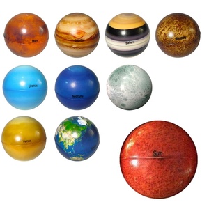 Mini Globo Planetario Educativo Temprano, Bola Elástica de Luna y Estrellas, Modelo del Universo, Juguete de Esponja Elástica para el Desarrollo Cognitivo de Niños, Regalo - Product Image 2