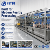 Chaîne de production mobile CE 1000BPH pour l'abattage de volailles et de poulets, sans infrastructure requise, équipement d'abattage en conteneur mobile