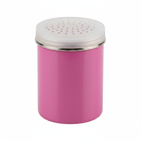 Distributeur à trous moyens en acier inoxydable émaillé Ø6cm, fournitures de décoration de gâteaux, acier inoxydable émaillé plastique 6x9cm Ø6x9cm, sucre