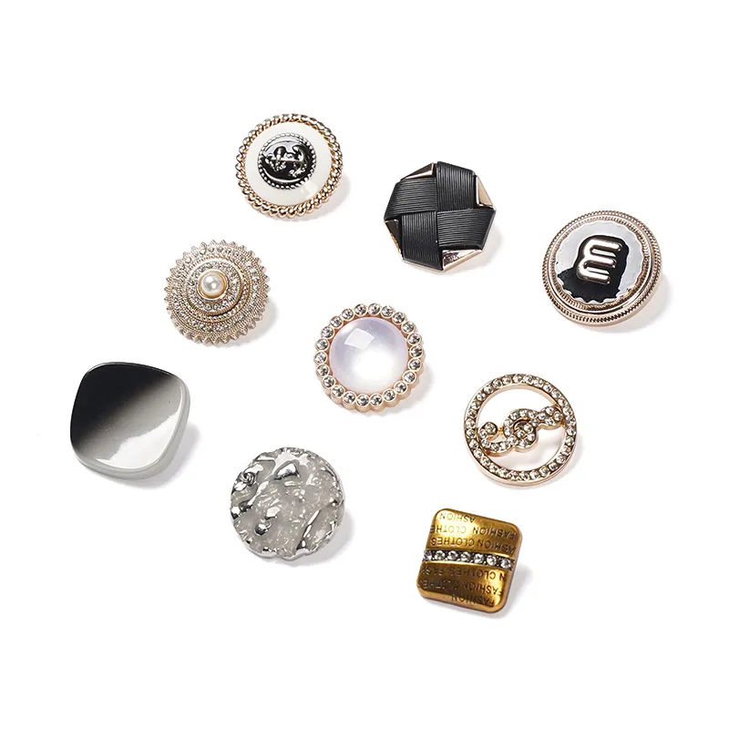 Custom Design Cloth Pearl Buttons Zinc Alloy Thobe Metal Snap Buttons