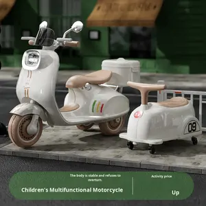 รถสกู๊ตเตอร์ไฟฟ้าของเด็กใหม่รถมอเตอร์ไซค์ไฟฟ้าของเล่นรถควบคุมระยะไกลรถสามล้อเด็กชาร์จไฟได้ส่งจากโรงงาน - Product Image 2