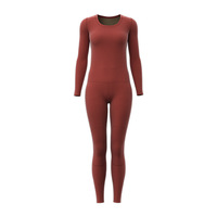 Nouvel ensemble de sous-vêtements thermiques en cachemire et soie noir et or, épais, haute élasticité, pour adolescents, collection automne 2026, avec logo OEM