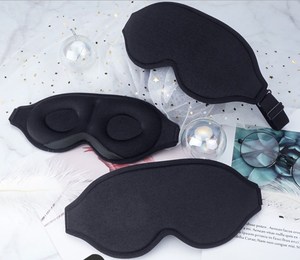 Etichetta personalizzata 3D Memory Foam Sleeping Eye Mask copertura per ombretti notturni sagomata morbida sagomata regolabile - Product Image 3