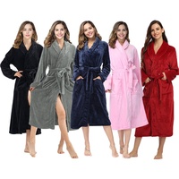 Peignoir en flanelle doux et chaud surdimensionné pour femme avec capuche, épais et moelleux, idéal pour l'hiver