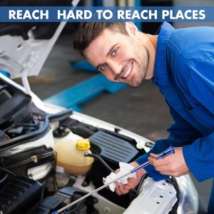 Agarrar agarre inodoro flexible gadget alcantarillado luz LED varilla de resorte estirable limpieza garra herramienta de recogida - Product Image 6