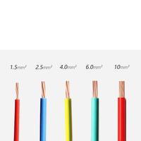 Fil de cuivre souple de haute qualité Zhongte 2,5 mm, isolation PVC, forme en spirale, modèle BVR pour applications électriques (ZT-HQ-2.5SCW-EA)
