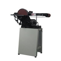 Meuleuse de banc électrique industrielle FS-1500, ponceuse à bande et à disque portable, machine à poncer le bois robuste