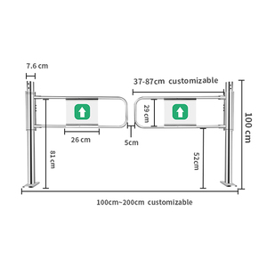 <span class=keywords><strong>Tornello</strong></span> manuale del metallo della barriera per la vendita al dettaglio ed il portone elettronico della cassa del supermercato - Product Image 4