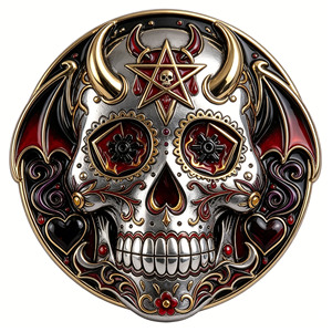 Marcadores de Pelotas de Golf Personalizados con Diseño Propio, Marcadores de Pelotas de Golf con Forma de Moneda y Calavera, Juego de Marcadores de Pelotas de Golf - Product Image 1