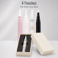Flacon applicateur vide de 3 ml avec embout pinceau rotatif pour emballage cosmétique liquide – Vente en gros