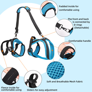 Hundegeschirr ohne Zugkraft, Hunde-Tragegeschirr mit PU-Griff, Aufhängungsgurt für Rehabilitation, Spaziergänge und Hebeunterstützung - Product Image 4