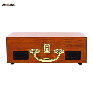 Tourne-disque <span class=keywords><strong>vinyle</strong></span> en bois avec haut-parleurs Blue Tooth Suitcase Vinyl Record AUX in Turntable Player - Product Image 3