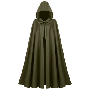Disfraz de Halloween Medieval para Hombre y Mujer, Capa con Capucha de Estilo Gótico Vintage, Capa de <span class=keywords><strong>Vampiro</strong></span>, Diablo, Mago, Túnica Vikinga, Disfraz de Cosplay para Fiesta - Product Image 2