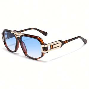 Gafas de Sol de Conducción Cuadradas Negras Retro de Moda 2025 con Logotipo Personalizado, Gafas de Sol con Protección UV400 y Montura Grande para Hombre - Product Image 4