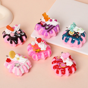 Modelo realista de pastel de gofres tipo sándwich, lindo accesorio fotográfico para el té de la tarde en hoteles. - Product Image 1