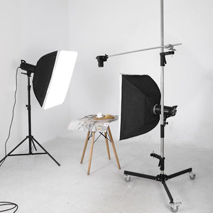 Support d'éclairage en métal robuste de 190cm/250cm avec roues pour station de télévision Fresnel en tungstène et studio de prise de photos Flash <span class=keywords><strong>Softbox</strong></span> - Product Image 4