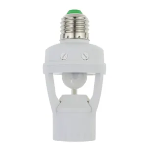 E27 LED Light Bulb Holder Round Square Fitting Socket Switch E27 Base Hanging Lamp Socket for Home
