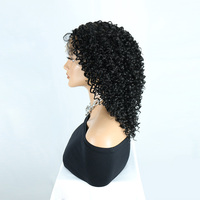 Perruque tressée en dentelle complète 360 avec cheveux bouclés bohèmes, tresse sans nœuds carrée, perruque en dentelle 16 pouces