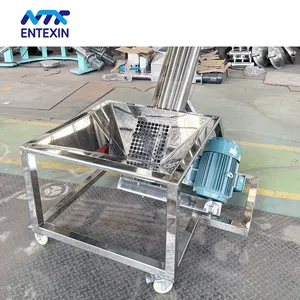 304 Stainless Steel Ton Wrapped Automatic Spiral Feeding Machine Plastic Powder Dust Removal PLC Plastic Auxiliary Equipment