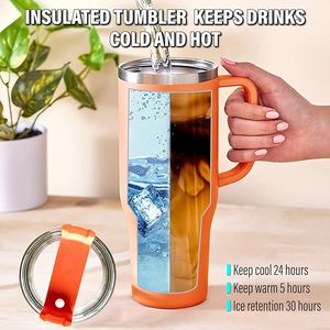Gobelet isotherme en acier inoxydable à double paroi, sans BPA, 40 oz, pour le camping en plein air, vente en gros, ODM, couleur personnalisée - Product Image 5