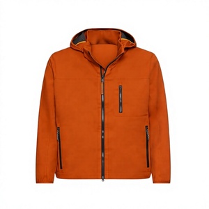 Blousons universitaires unisexes personnalisés, écologiques, monocouche, softshell, avec fermeture éclair frontale, coupe-vent, imperméables, style urbain, teinture unie - Product Image 1