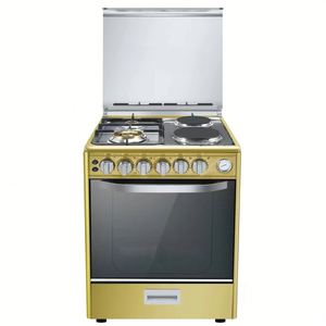 Cucina a <span class=keywords><strong>Gas</strong></span> con <span class=keywords><strong>Forno</strong></span> Integrato in Acciaio Inox, Doppio Fornello, Accensione Elettronica LPG e Griglia - Product Image 5