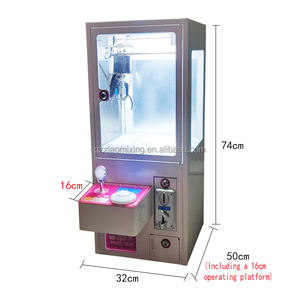 Langlebiger <span class=keywords><strong>Mini</strong></span>-Greifautomaten-Simulator aus Kunststoff, Spielhallen-Spielautomat für Kinder, Puppen-Greifarm-Maschine für Kinder - Product Image 6