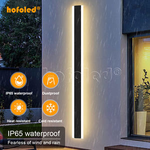 Hofoled 110V 220V モダン屋外用リニアストリップウォールランプ 3000K 暖白色 ガーデンライト ロングLEDウォールライト - Product Image 2